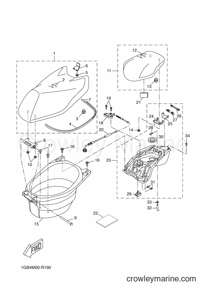 2016 Scooter NS50F - NS50F (1GB4) [020] - SEAT & CARRIER