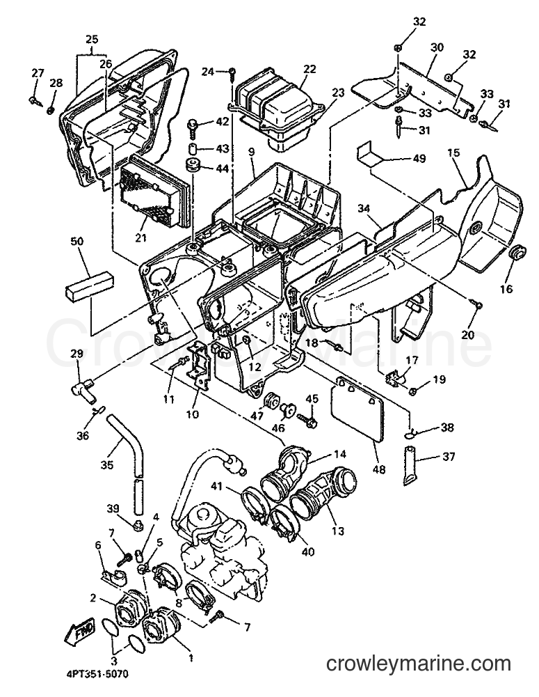 1995 Dirt Bike XT600E - XT600E (4PT2) [999] - INTAKE