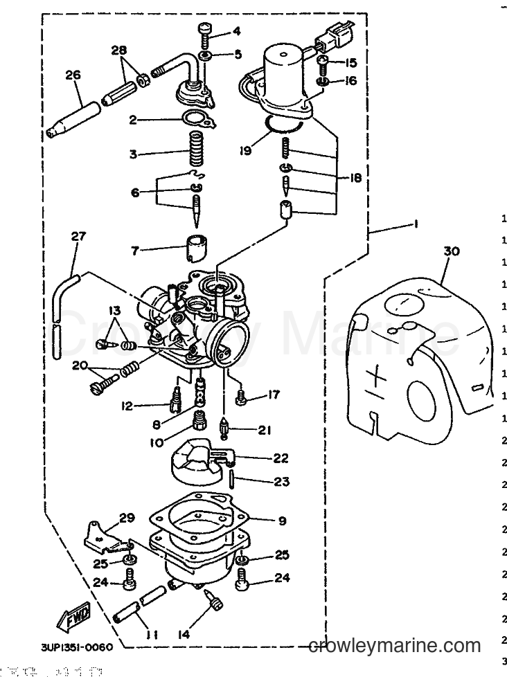 1992 Scooter CH80 - CH80 (3WX2) [999] - CARBURETOR