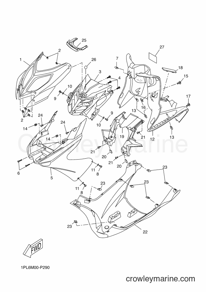 2016 Scooter NS50N - NS50N (1PL7) [010] - LEG SHIELD