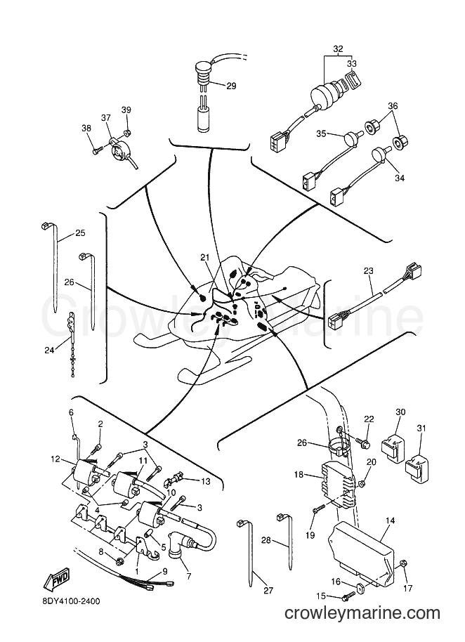 Yamaha Motors VX700DX (8DY4) [030] - ELECTRICAL 1