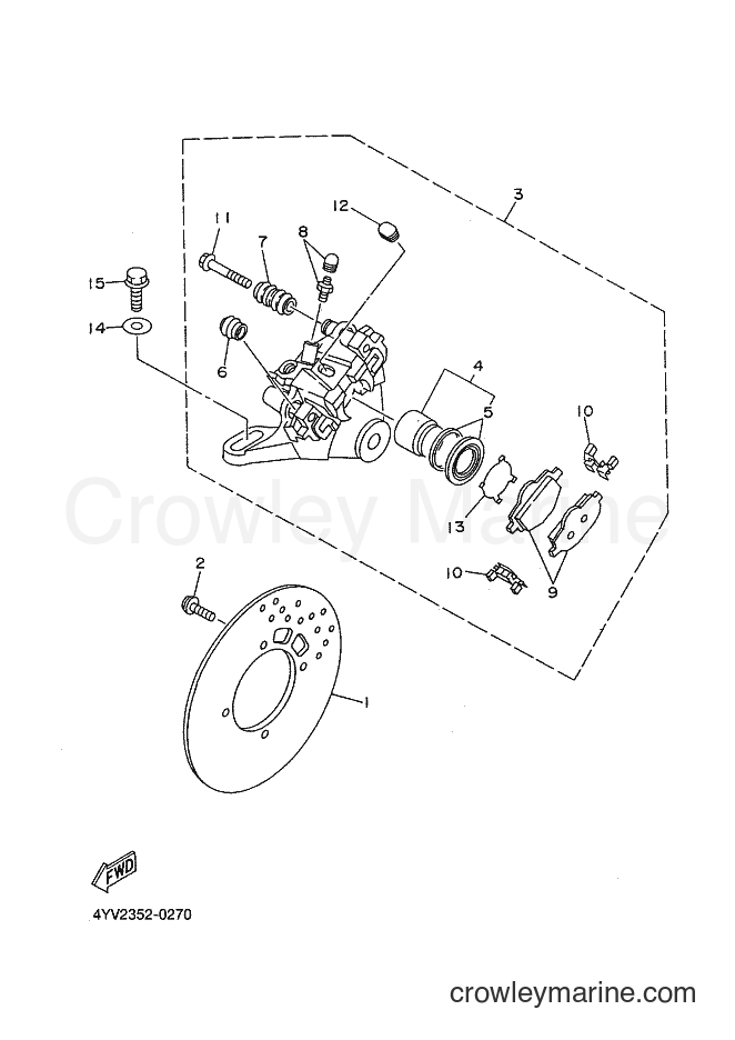 2001 Scooter TZR50 - TZR50 (4YV4) [010] - FRONT WHEEL