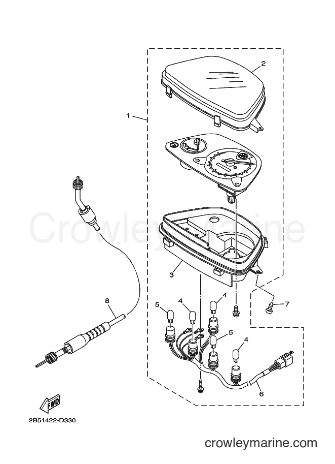 Yamaha Motors AT115C (22S2) [010] - METER