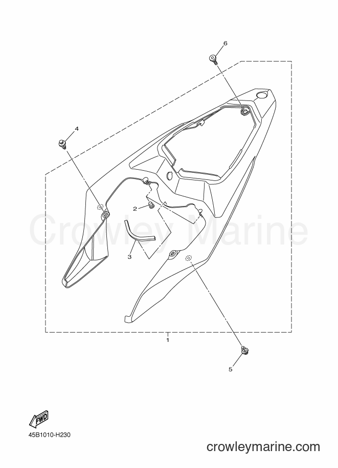 2012 Sport Bike YZF-R1 - YZF-R1 (45B4) [010] - SIDE COVER