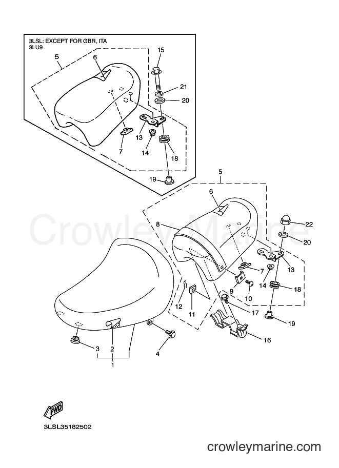 1998 Cruiser XV250S - XV250S (3LU9) [010] - SEAT