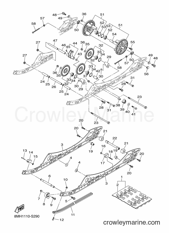 2017 Snowmobile SRS10LD - SRS10LD (8MB1) [010] - TRACK SUSPENSION 1