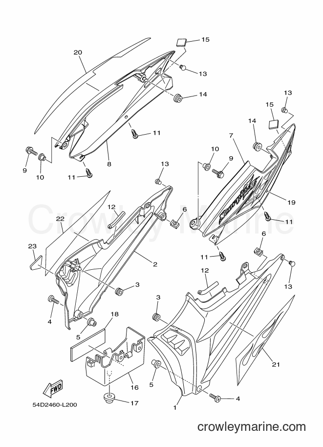 2012 Street Bike SX225 - SX225 (54D2) [010] - SIDE COVER