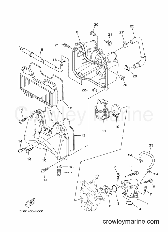 Yamaha Motors T115LE (35D2) [010] - INTAKE
