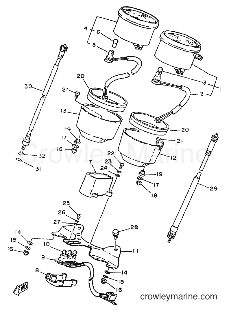 Yamaha Motors SR250 (21L2) [999] - MEDIDOR