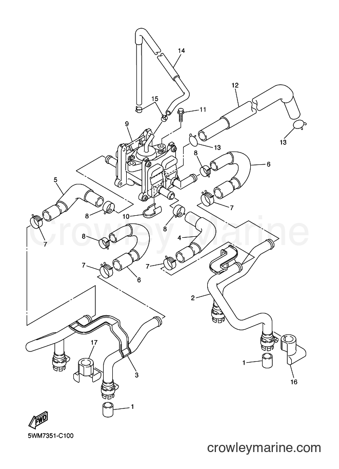 Yamaha Motors XJR1300 (5WM7) [030] - AIR INDUCTION SYSTEM