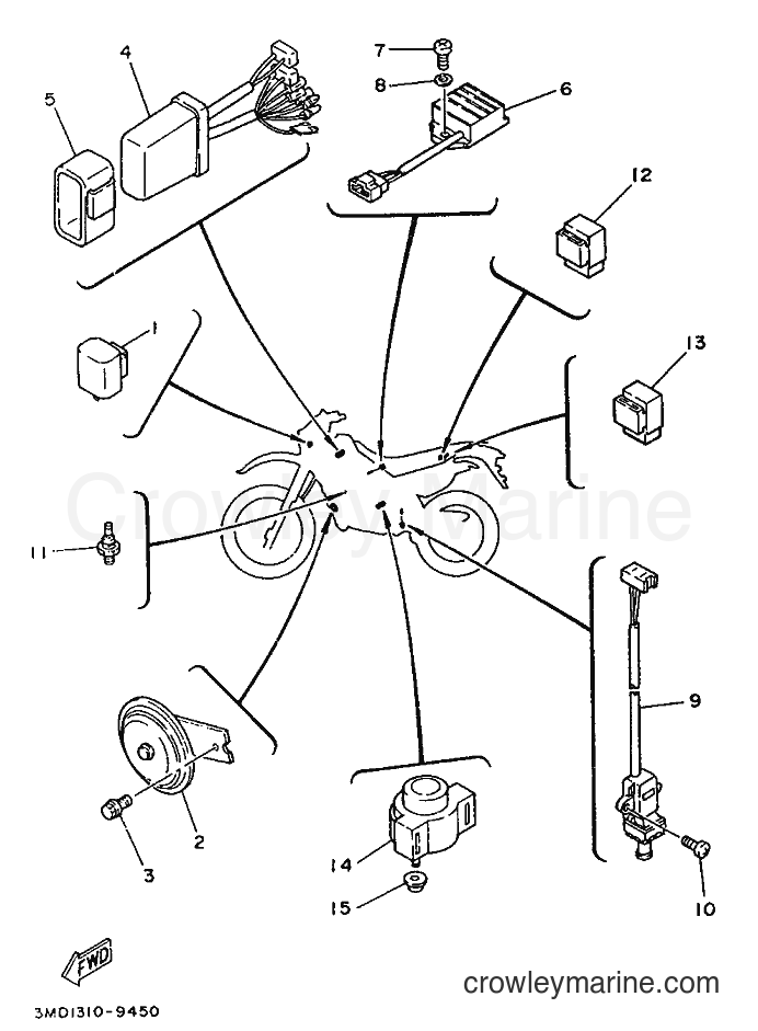 1989 Dirt Bike DT125RE - DT125RE (3MD1) [999] - ELECTRICAL 2