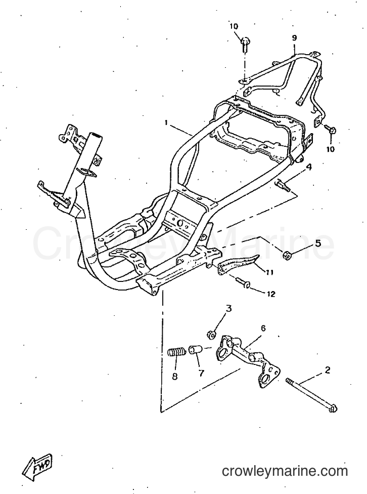 1997 Scooter CW50RSX - CW50RSX (5AA1) [999] - FRAME