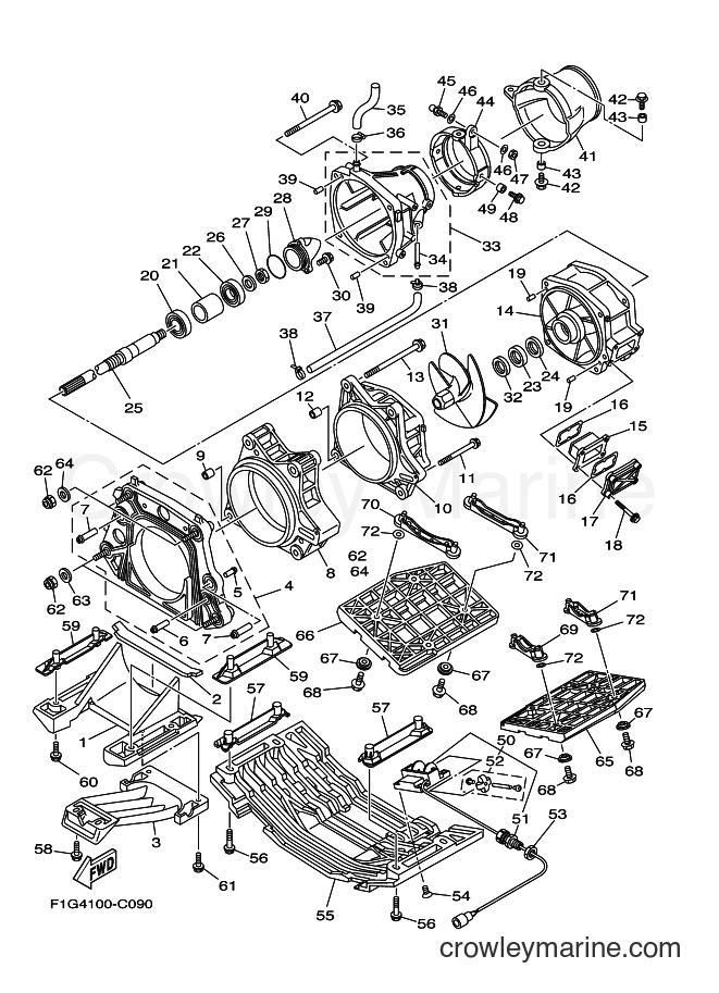 Yamaha Motors JET FOR GP1300 (60TE) [010] - JET UNIT 1