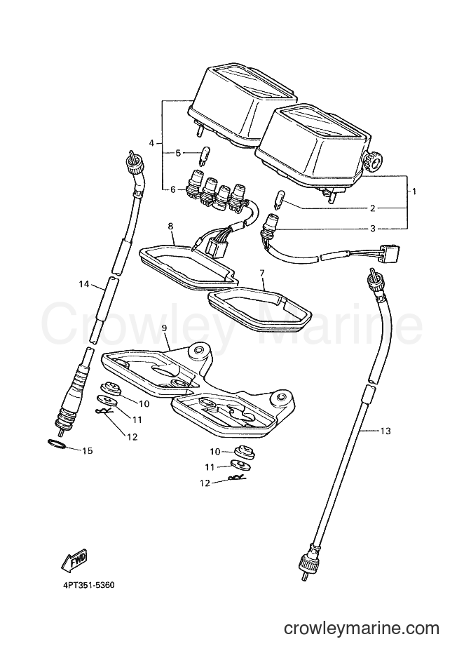 Yamaha Motors XT600E (4PTA) [030] - METER