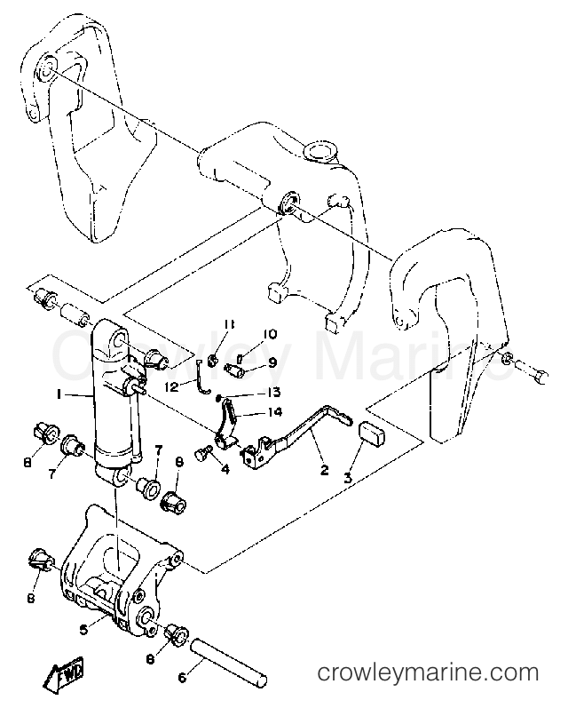 Yamaha Motors C55ELRQ - BRACKET 2