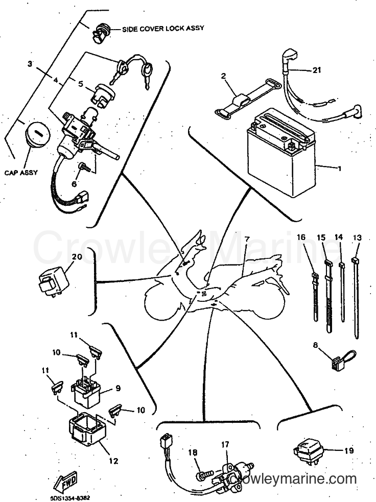 1999 Scooter YP125E - YP125E (5DS5) [010] - ELECTRICAL 2
