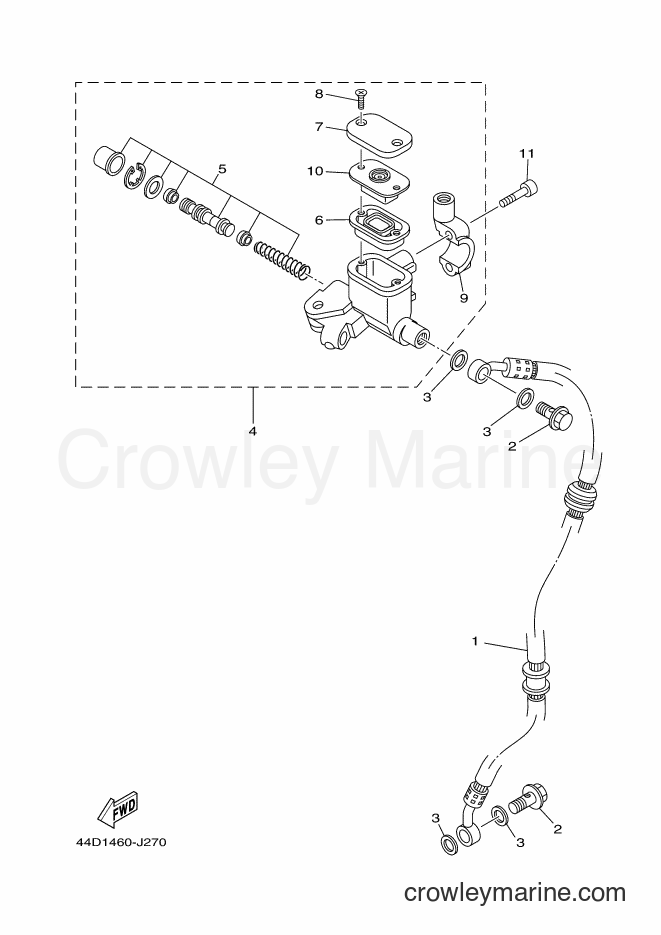 Yamaha Motors AL125FC (1LB2) [010] - FRONT MASTER CYLINDER