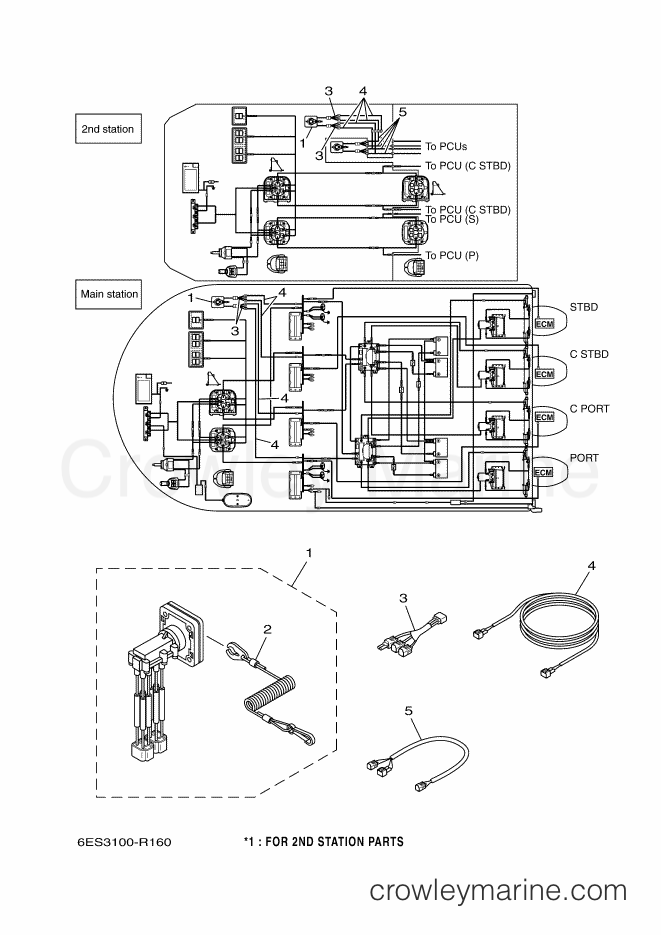 Yamaha Motors JOYSTICK (QUAD-2F) (6ES3) [070] - PANEL SWITCH (QUAD)