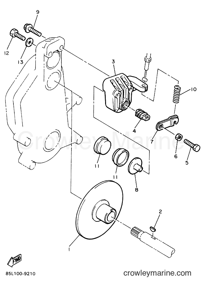 Yamaha Motors CS340E (88E1) [020] - BRAKE