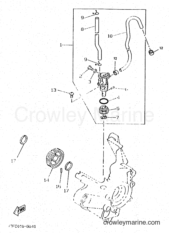 1995 Scooter CW50R - CW50R (4RU2) [010] - OIL PUMP