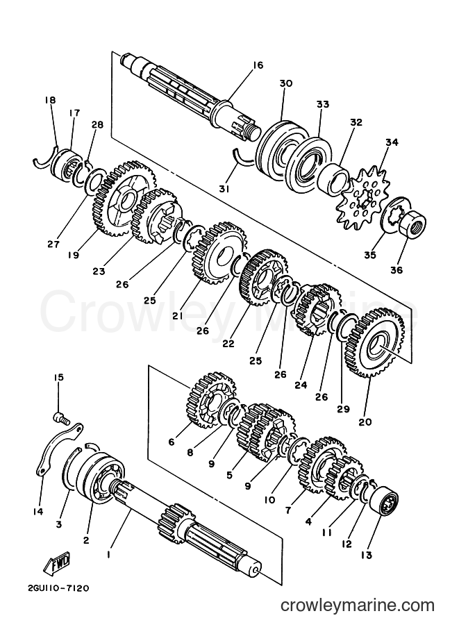 2000 ATV YFZ350 - YFZ350 (5FK9) [010] - TRANSMISSION