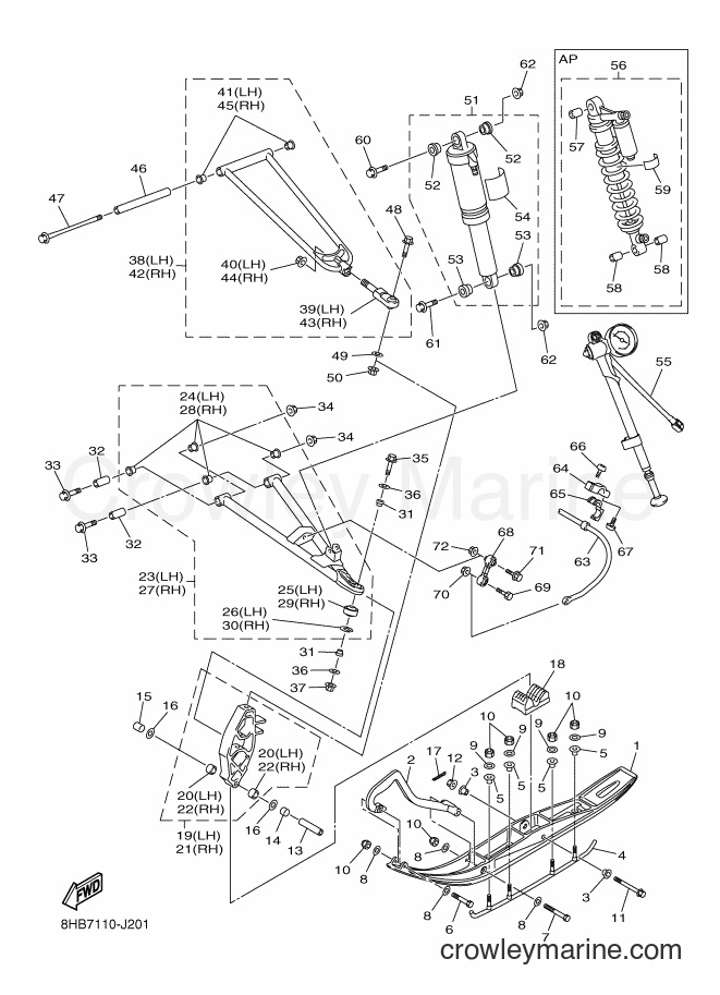 2010 Snowmobile RFX10RS - RFX10RS (8HB7) [020] - SKI