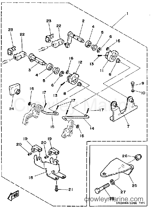 Yamaha Motors 25SF - REMOTE CONTROL ATTACHMENT