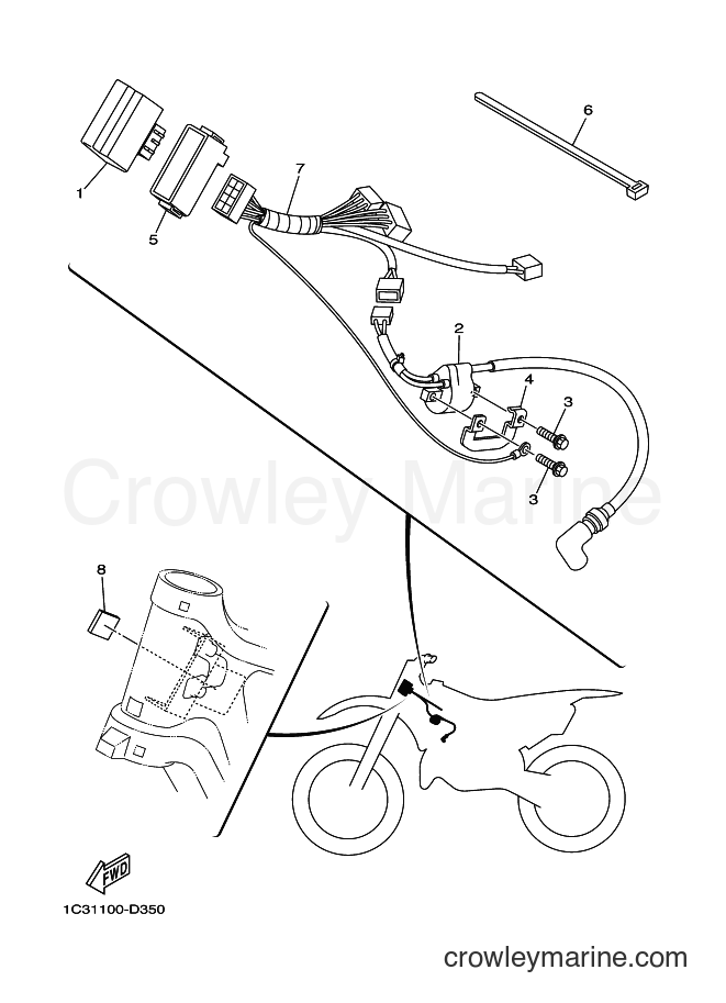 2005 Dirt Bike YZ125 - YZ125 (1C33) [010] - ELECTRICAL 1