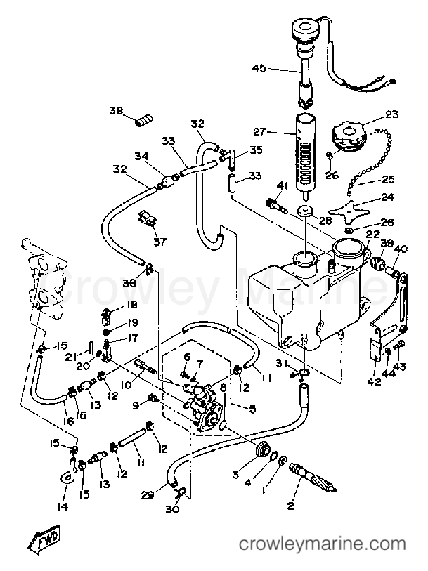 Yamaha Motors 25LD - OIL PUMP