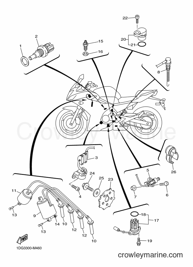 2013 Street Bike XJ6FA - XJ6FA (1DG3) [040] - ELECTRICAL 1