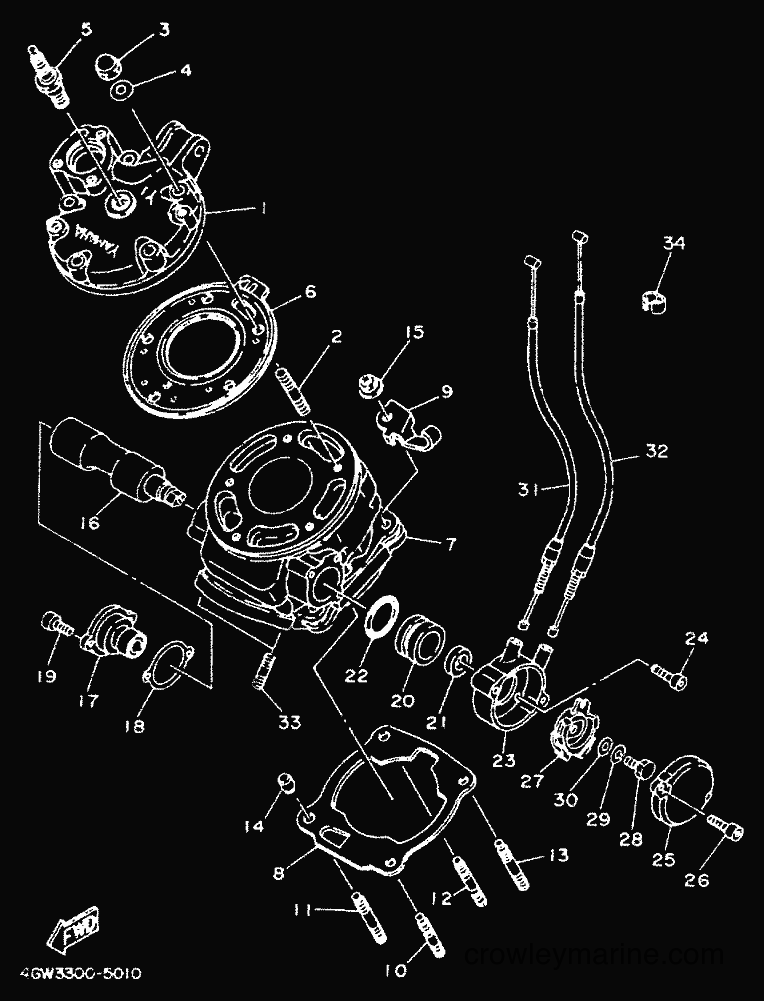 Yamaha Motors TDR125 (4GW3) [999] - CYLINDER