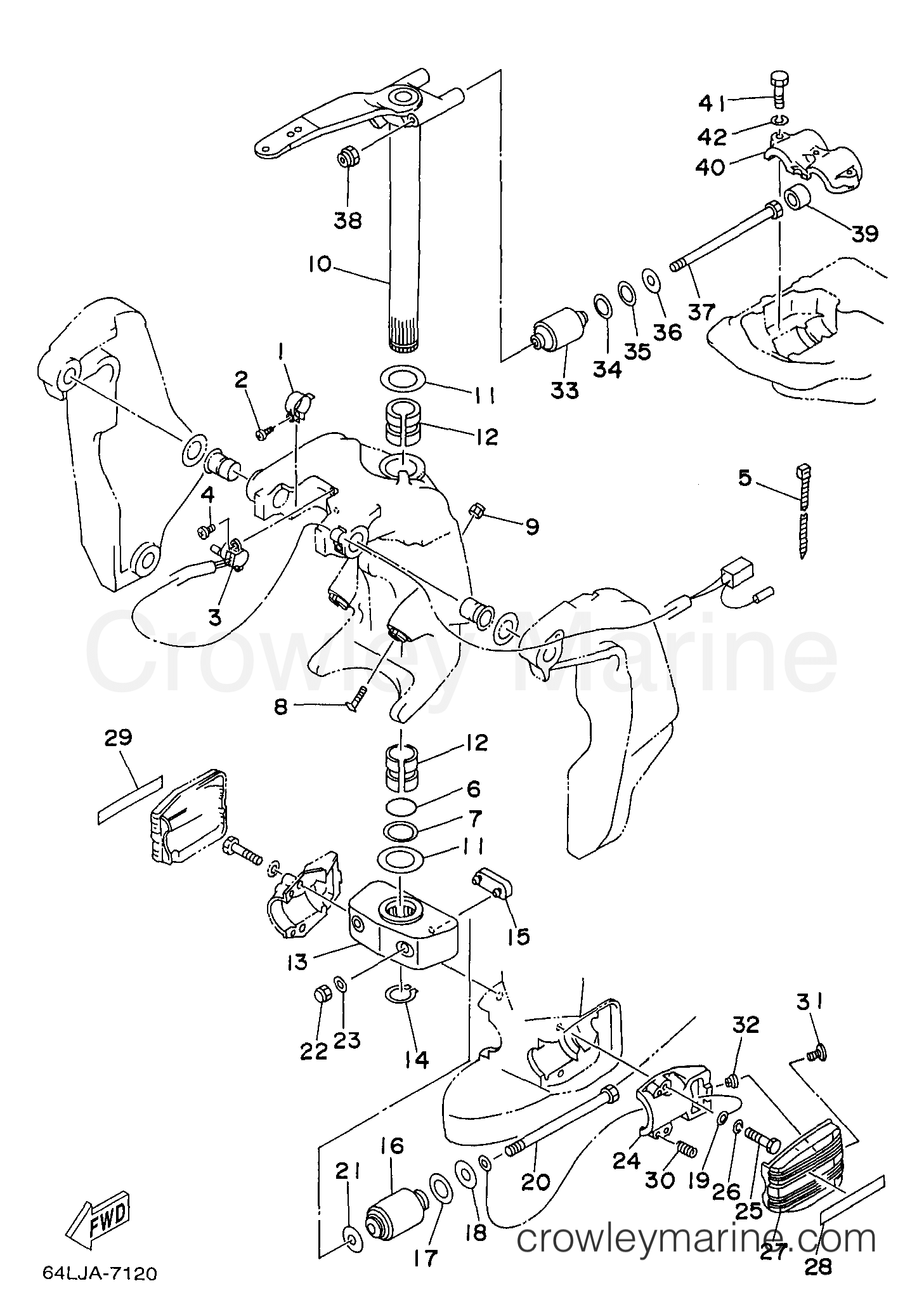 Yamaha Motors P150TLRW - BRACKET 2