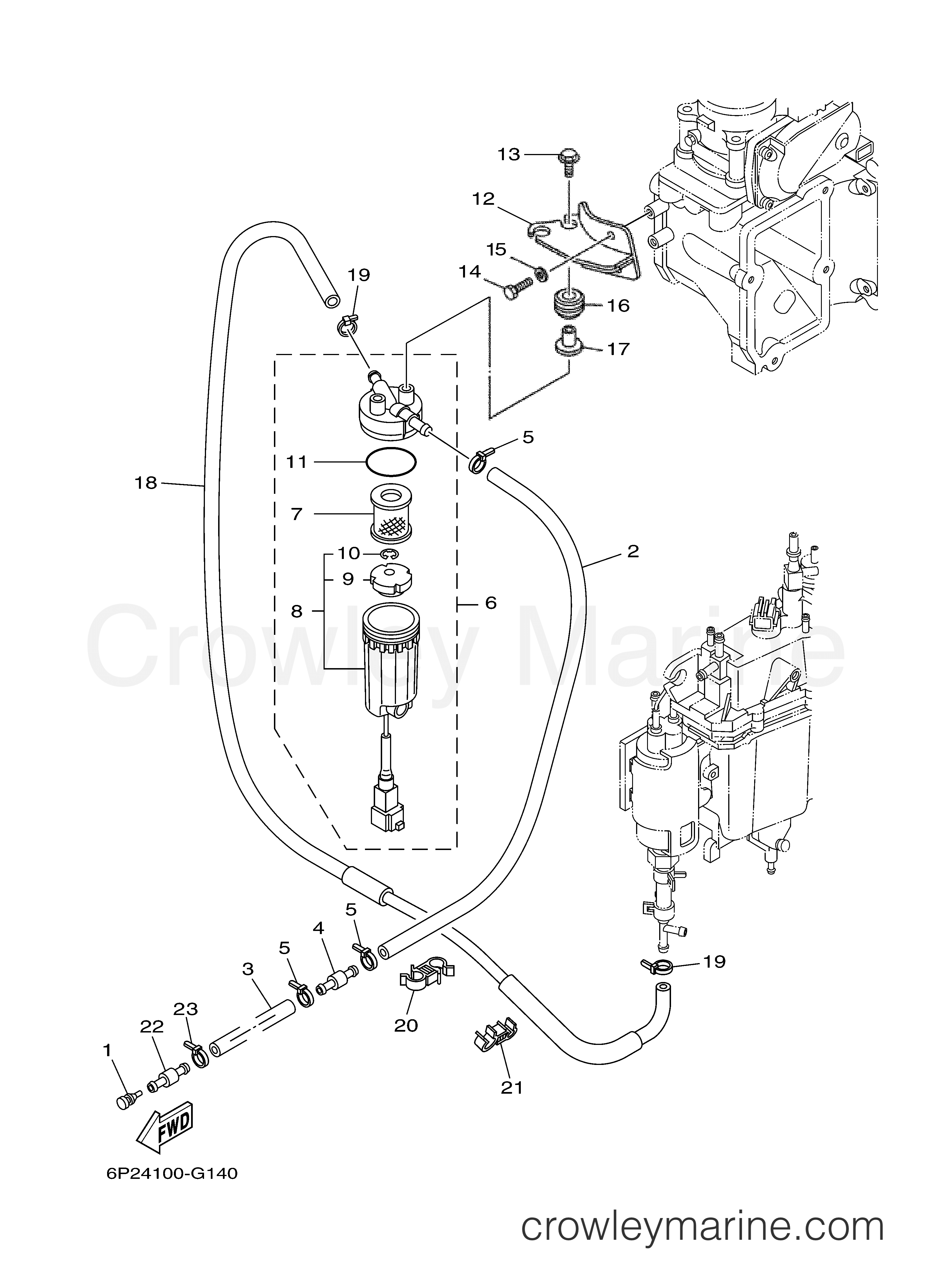 FUEL 1 - 2008 Yamaha Outboard 250hp F250TXR | Crowley Marine