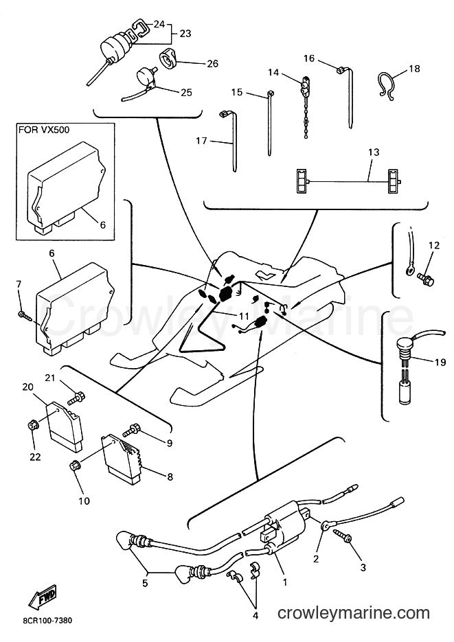 Yamaha Motors VX500XT (8DC1) [020] - ELECTRICAL 1