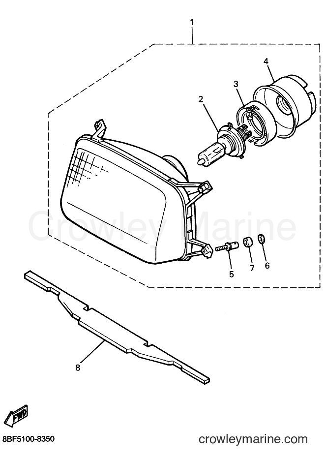 Yamaha Motors PZ480 (8BF5) [020] - HEADLIGHT