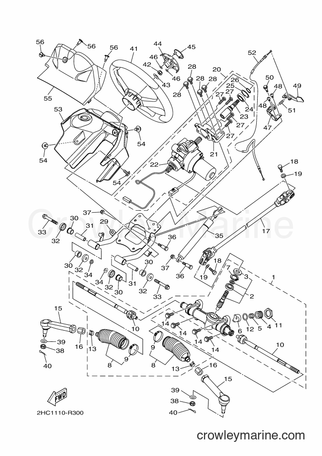 Yamaha Motors YXZ1000E (2HC4) [010] - STEERING