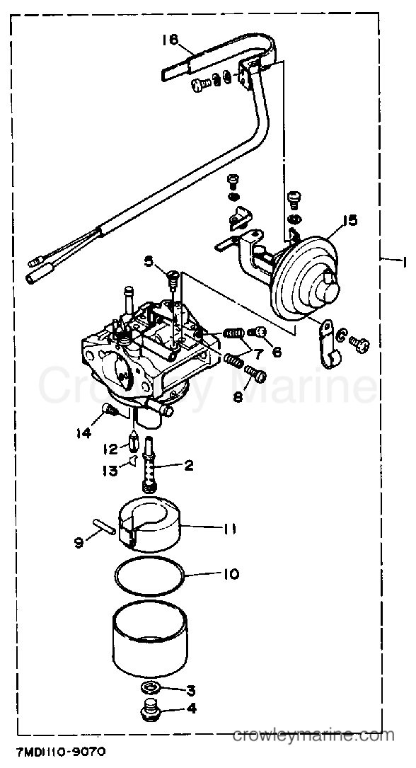 Yamaha Motors EF5000E - CARBURETOR