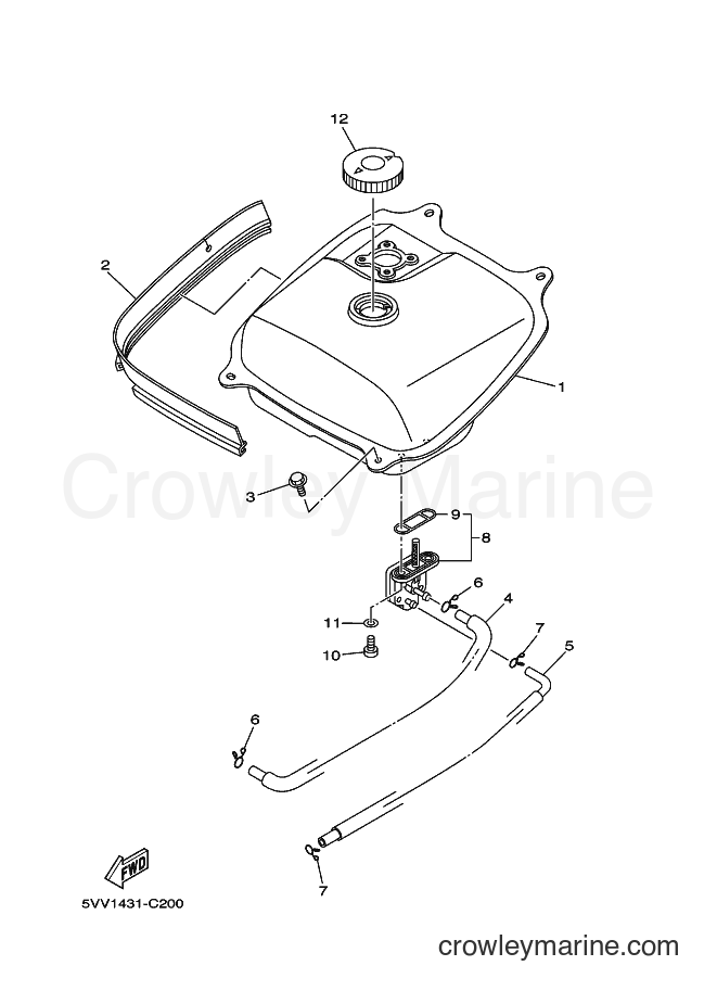 2007 Scooter AL115S - AL115S (5VVB) [010] - FUEL TANK