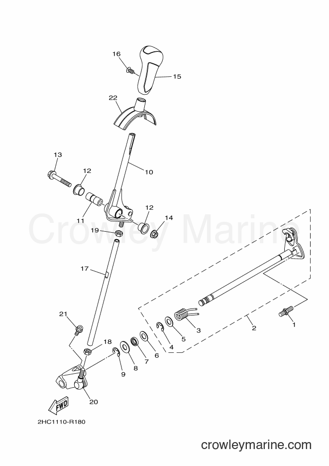 2017 ATV YXZ1000E - YXZ1000E (2HCC) [010] - SHIFT SHAFT