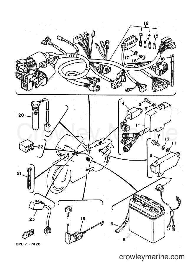 Yamaha Motors TZR250 (2ME0) [010] - ELECTRICAL 1