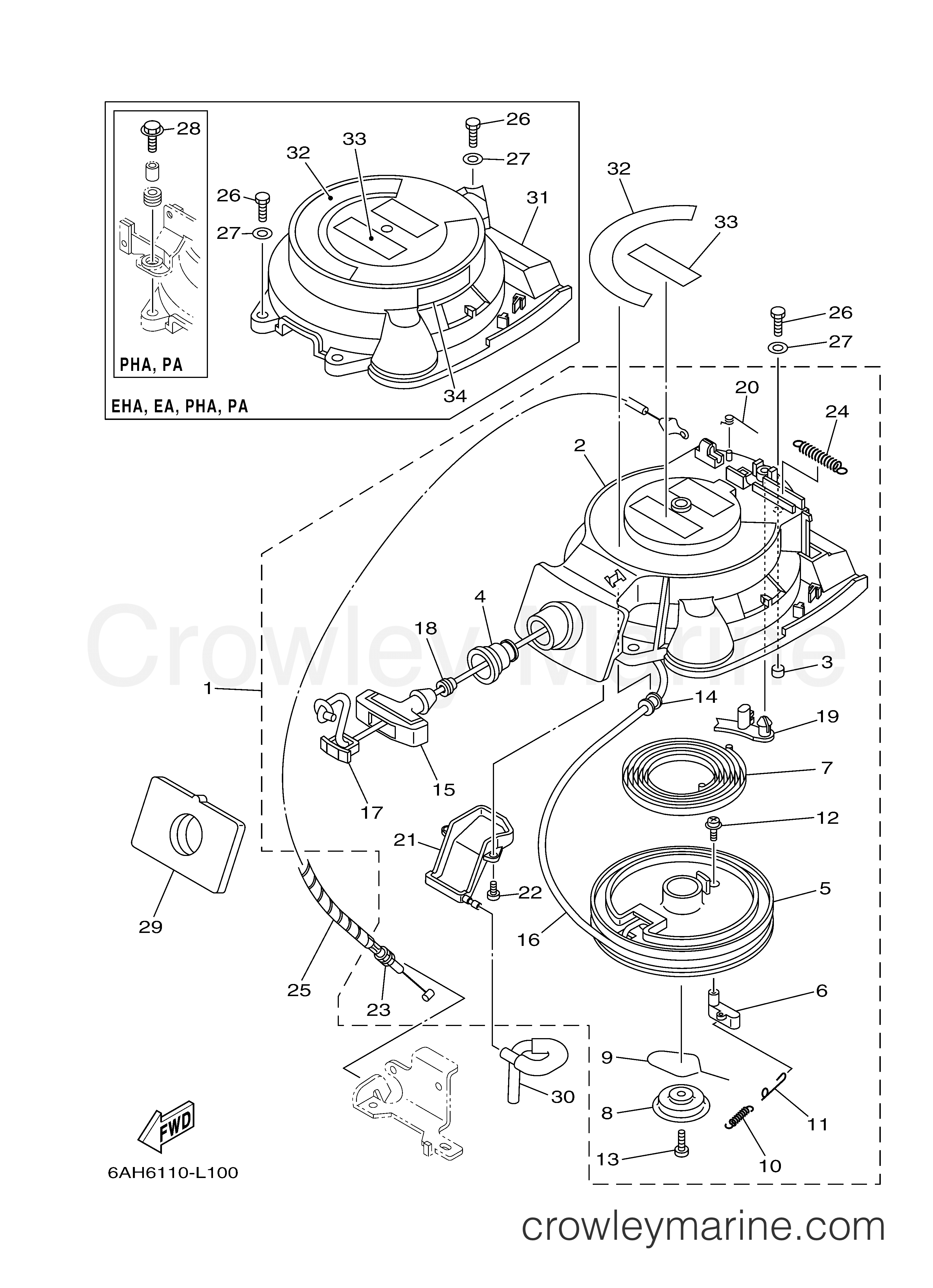 Yamaha Motors F20LEA - STARTER