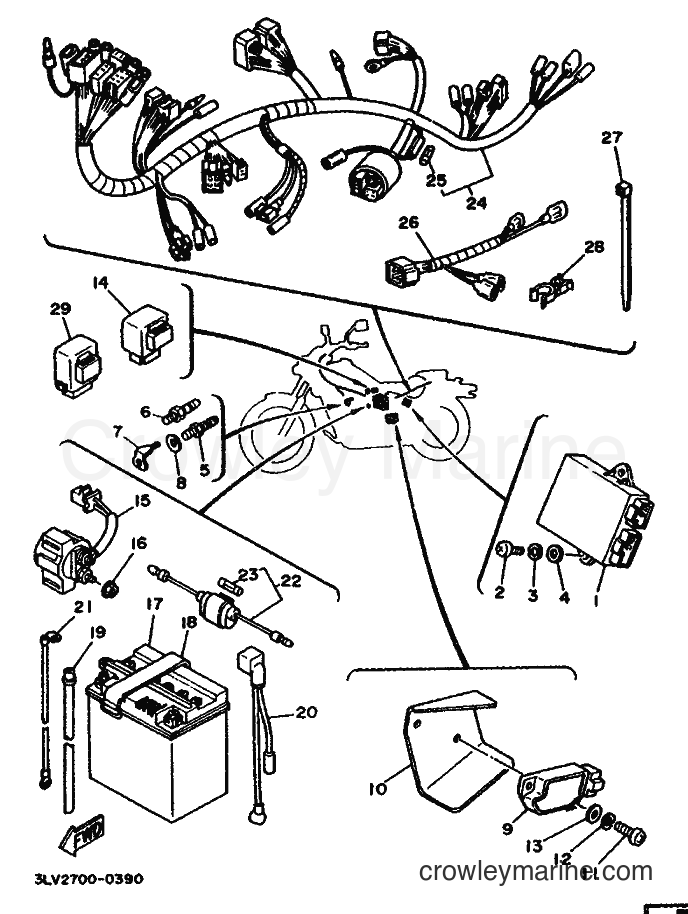 Yamaha Motors XV250 (3LS3) [010] - ELECTRICAL 1