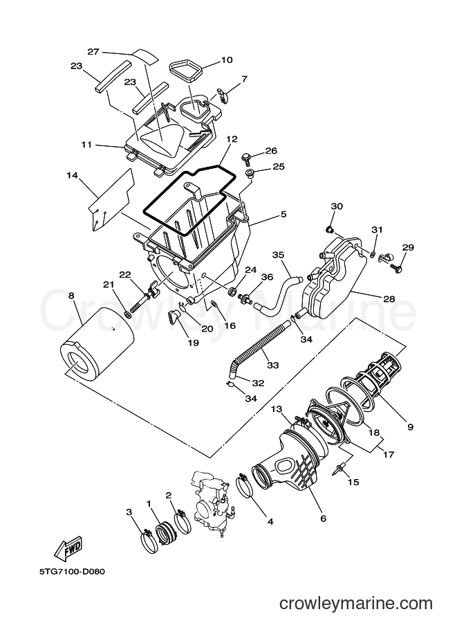 Yamaha Motors YFZ450 (5D3F) [010] - INTAKE