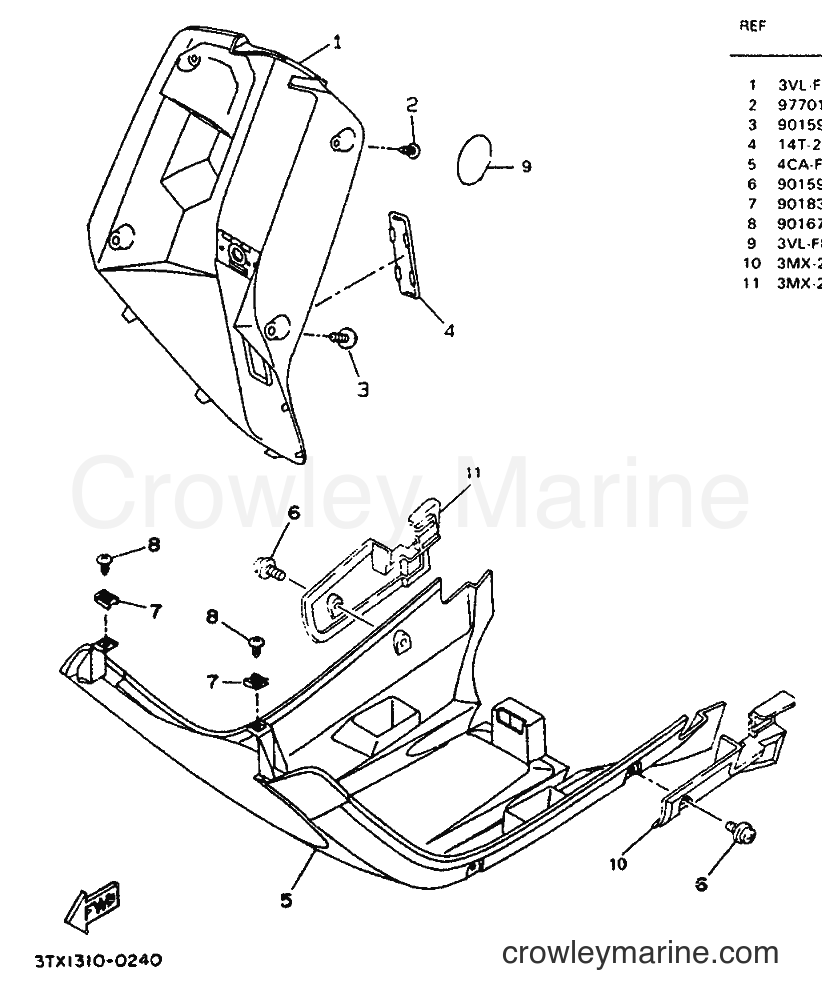 1994 Scooter CW65 - CW65 (4GP2) [999] - LEG SHIELD