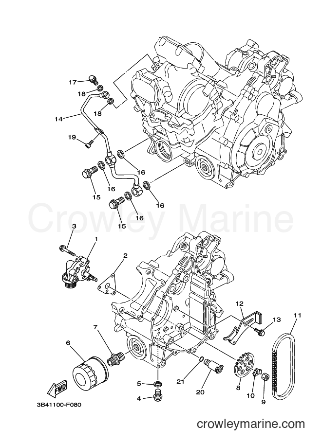 2008 ATV YFM700FWAD - YFM700FWAD (3B4E) [010] - OIL PUMP