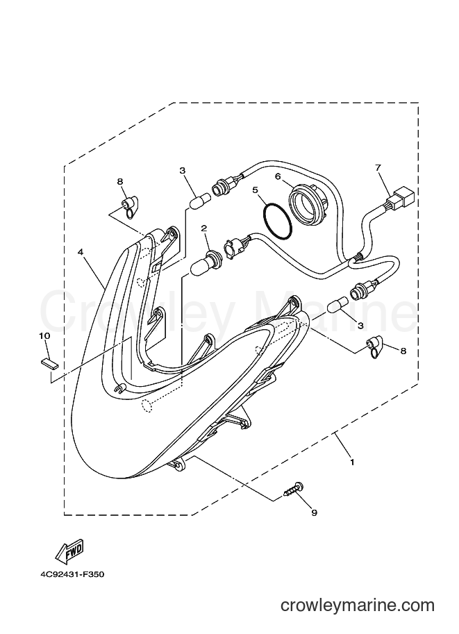 Yamaha Motors BH-115D (4C94) [010] - HEADLIGHT