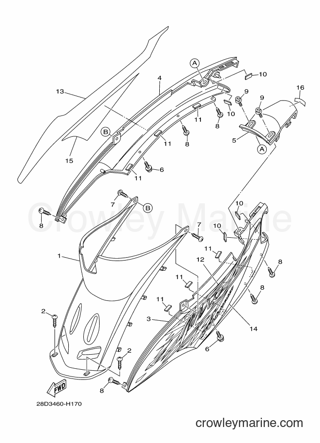 2009 Scooter AL115C - AL115C (28D4) [010] - SIDE COVER