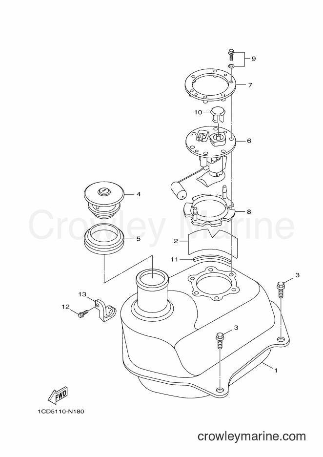 2017 Scooter YW50F - YW50F (1CDC) [010] - FUEL TANK