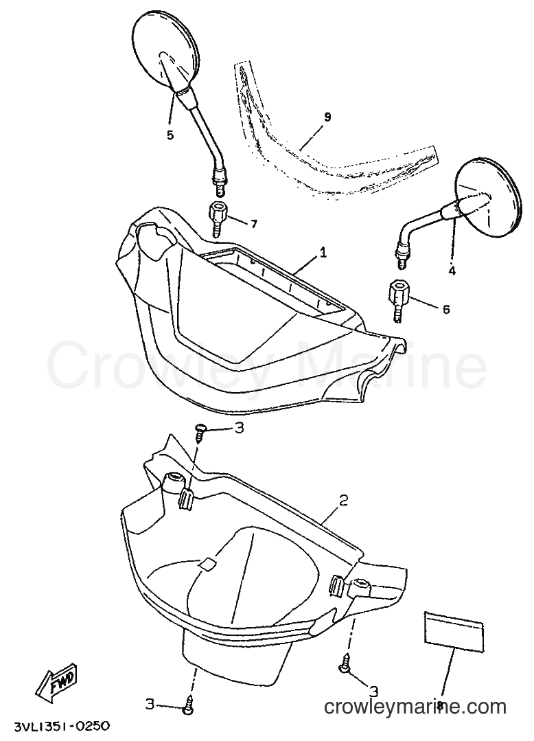 1995 Scooter CW50R - CW50R (4RD1) [999] - COWLING