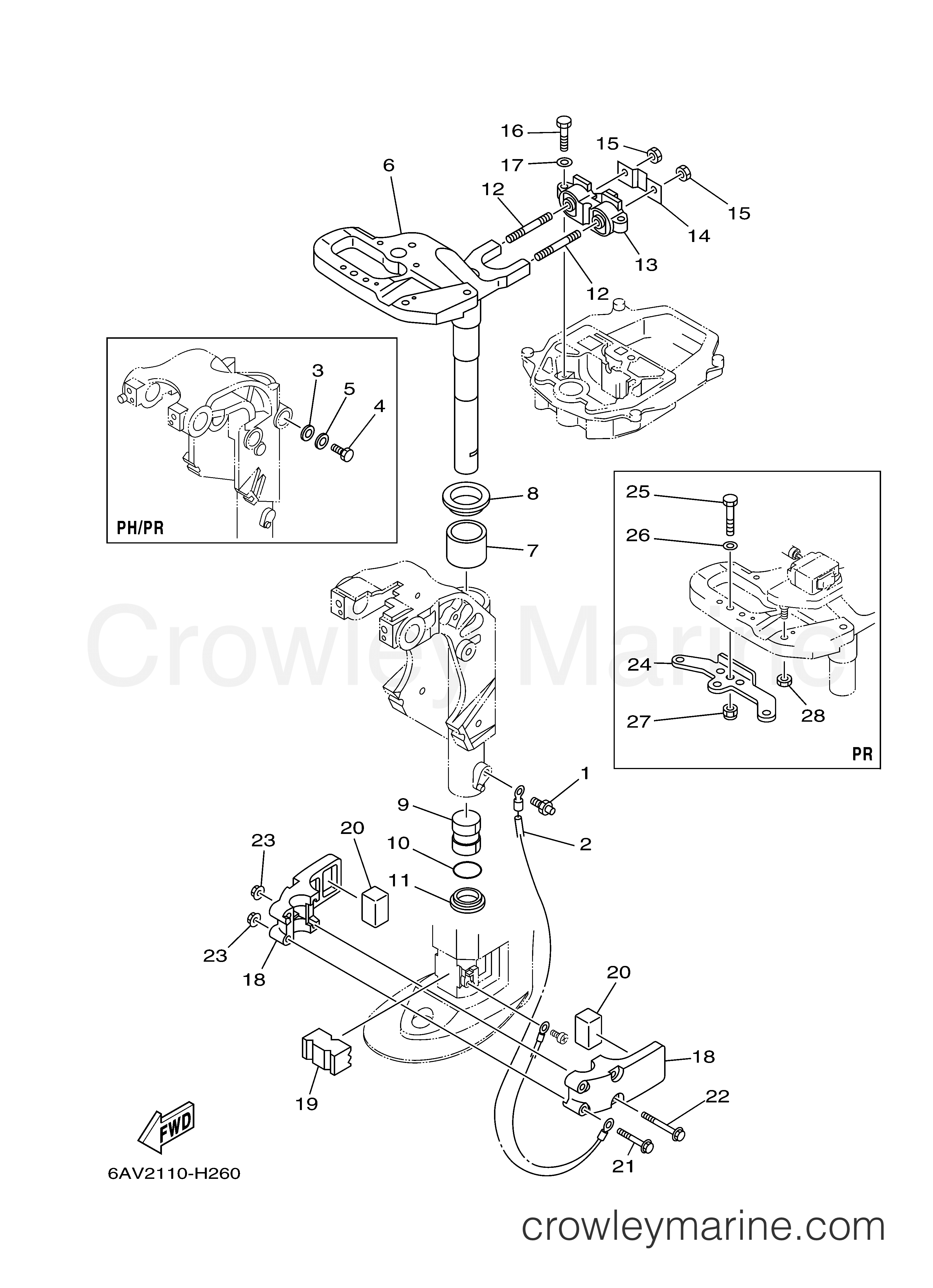 Yamaha Motors T9.9GPXH - BRACKET 3
